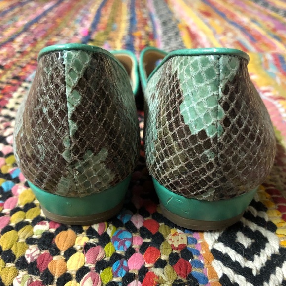 Sole Society - Teal - Peep Toe - Flats - Picture 3 of 7